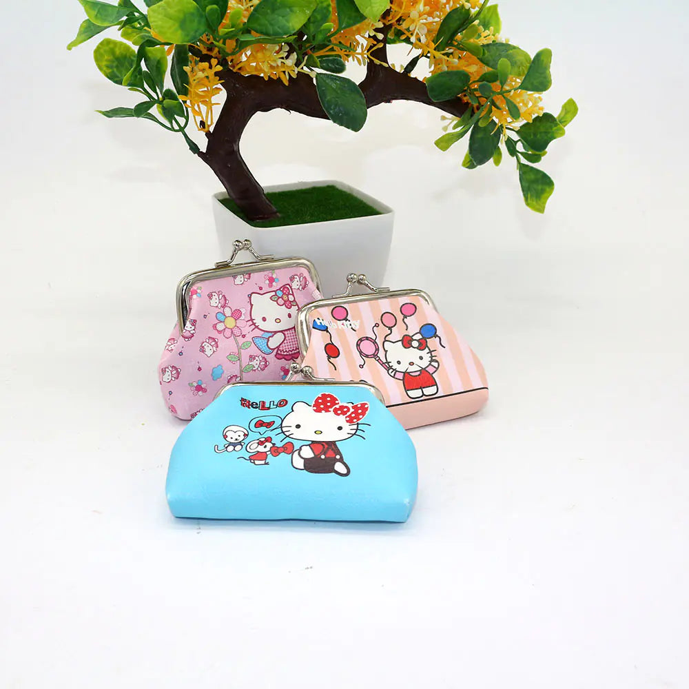 Hello Kitty Cartoon Coin Pouch and My Melody Wallet