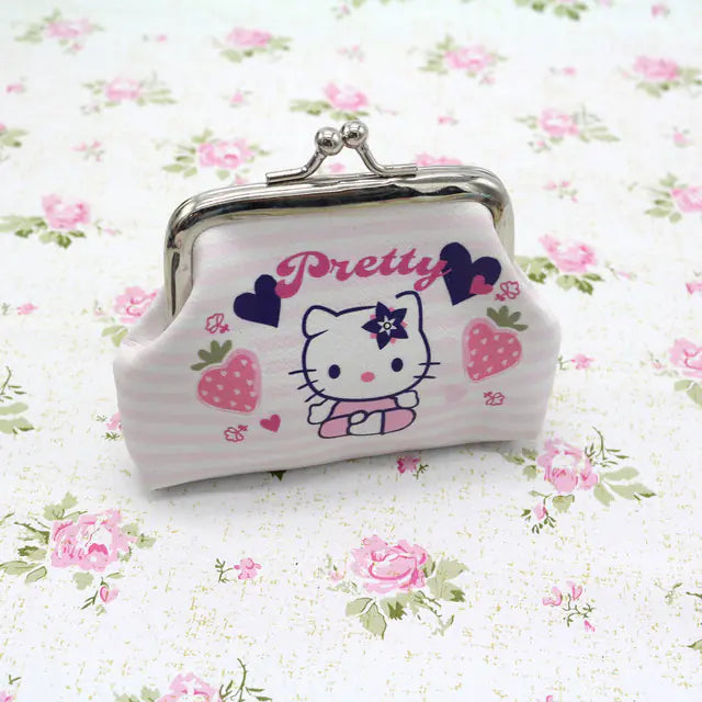 Hello Kitty Cartoon Coin Pouch and My Melody Wallet